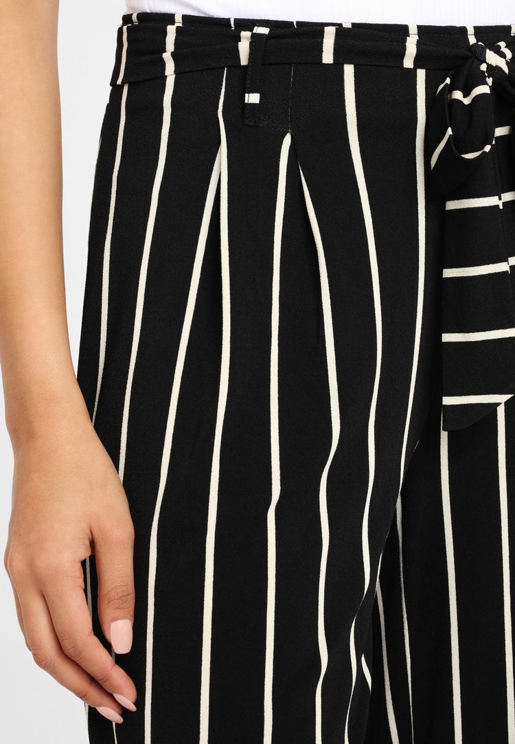 Lascana Lascana Culotte Printhose Damen - schwarz-wei&szlig;-gestreift - 0 | SportScheck