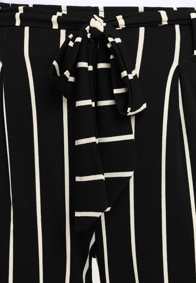 Lascana Lascana Culotte Printhose Damen - schwarz-wei&szlig;-gestreift - 1 | SportScheck