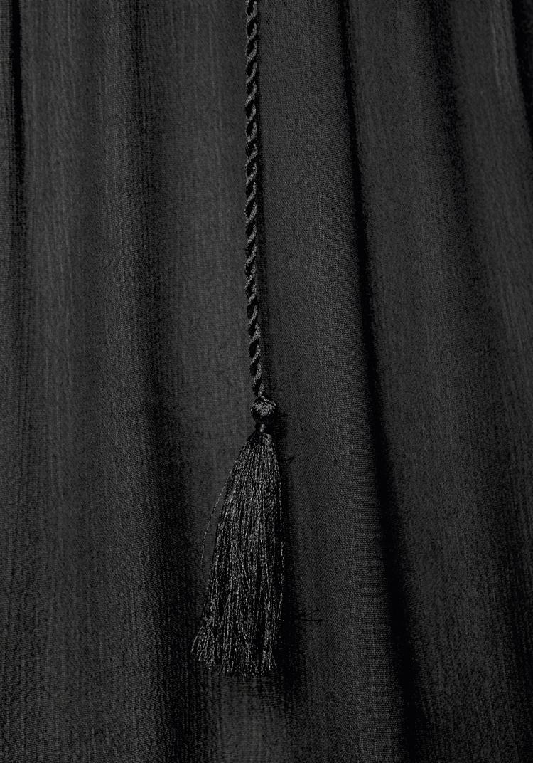 Lascana Lascana Crepebluse Langarmbluse Damen - schwarz - 4 | SportScheck