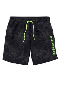 Chiemsee Badeshorts Badehose Herren - schwarz-bedruckt