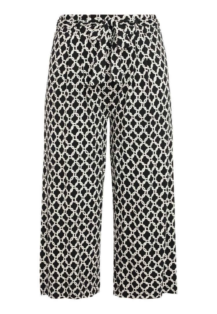 Lascana Lascana Culotte Printhose Damen - schwarz-sand-bedruckt - 0 | SportScheck