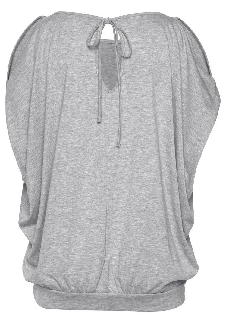 Lascana Lascana Strandshirt T-Shirt Damen - grau-meliert - 0 | SportScheck