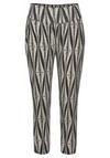 Lascana 7/8-Hose Printhose Damen - schwarz-sand-bedruckt