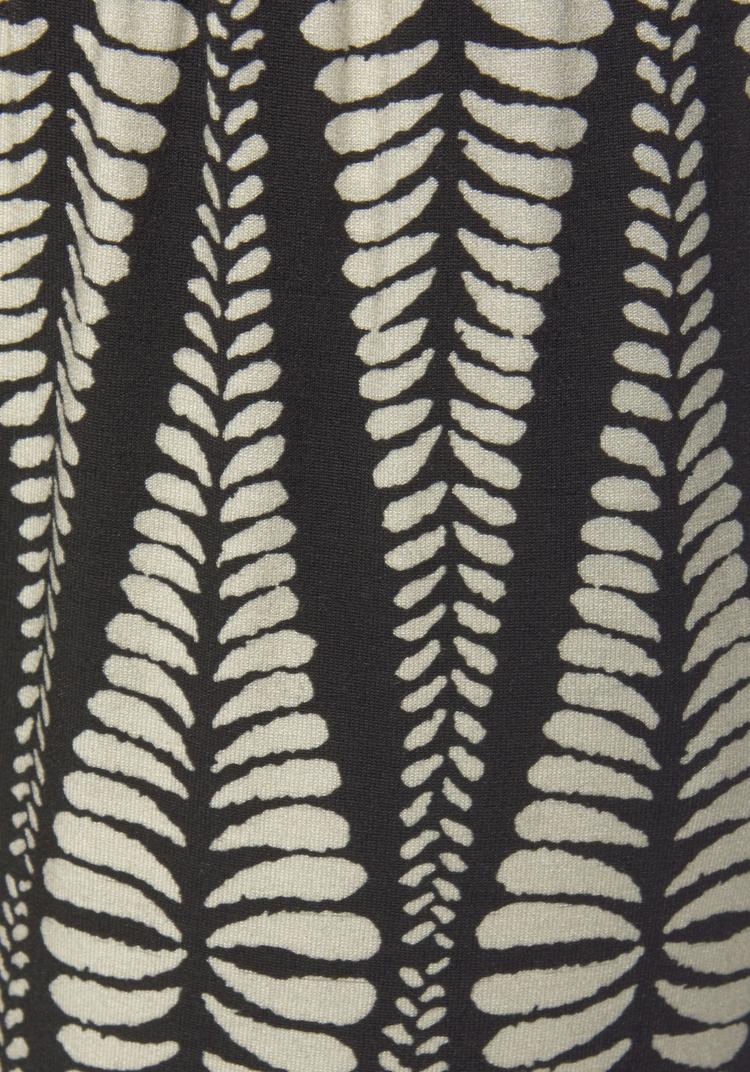 Lascana Lascana 7/8-Hose Printhose Damen - schwarz-sand-bedruckt - 1 | SportScheck