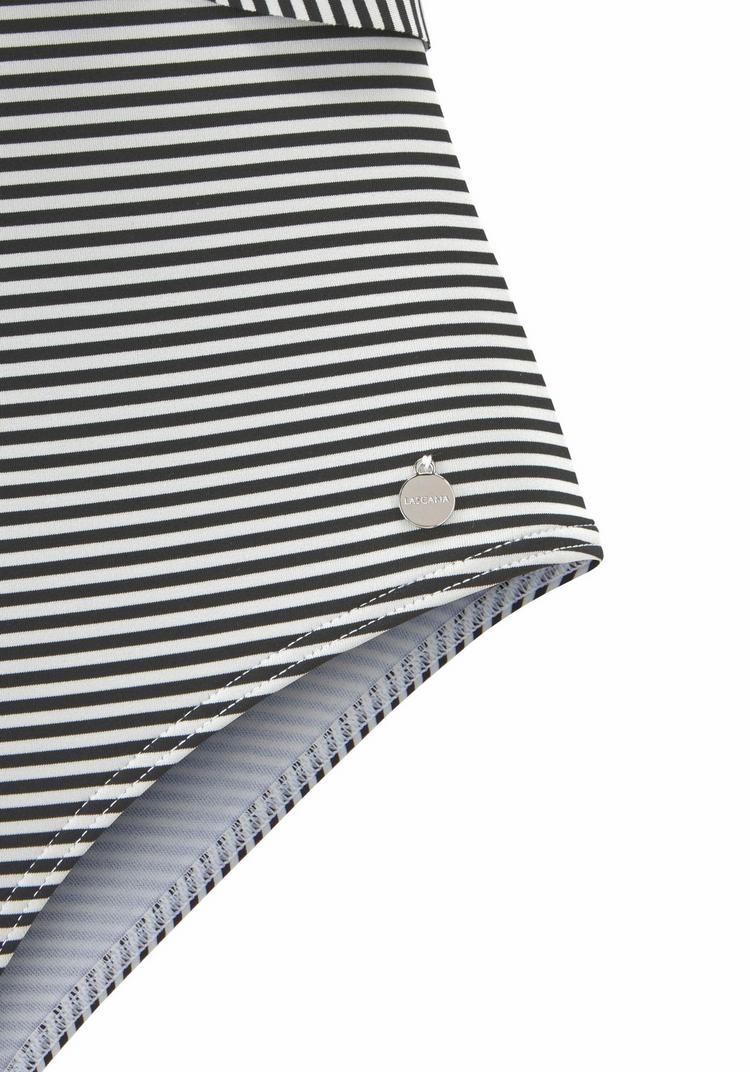 Lascana Lascana Badeanzug Badeanzug Damen - gestreift-schwarz-wei&szlig; - 0 | SportScheck