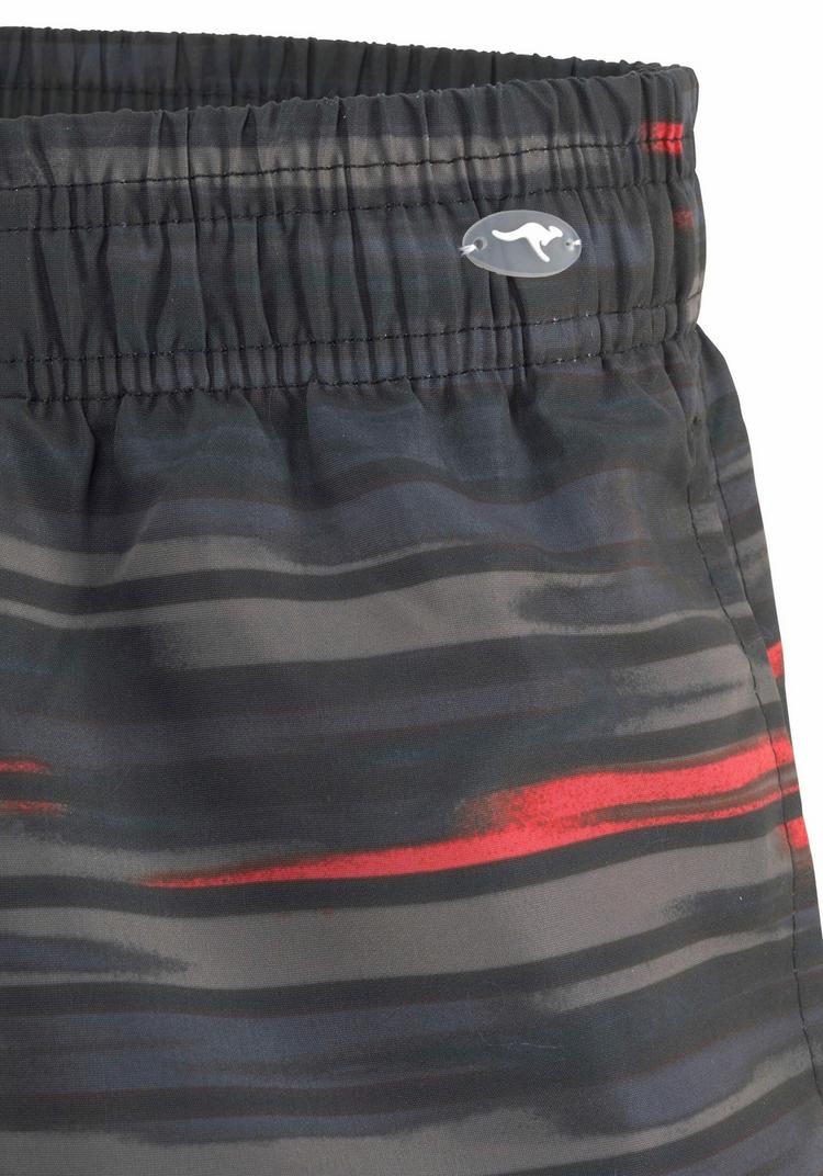 KangaROOS KangaROOS Badeshorts Badehose Herren - schwarz-grau - 0 | SportScheck
