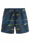 KangaROOS Badeshorts Badehose Herren - marine-lime