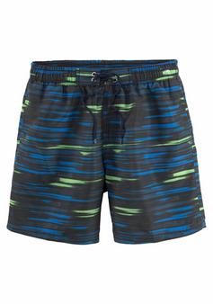 KangaROOS Badeshorts Badeshorts Herren marine-lime