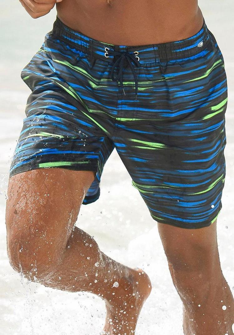 KangaROOS KangaROOS Badeshorts Badehose Herren - marine-lime - 0 | SportScheck