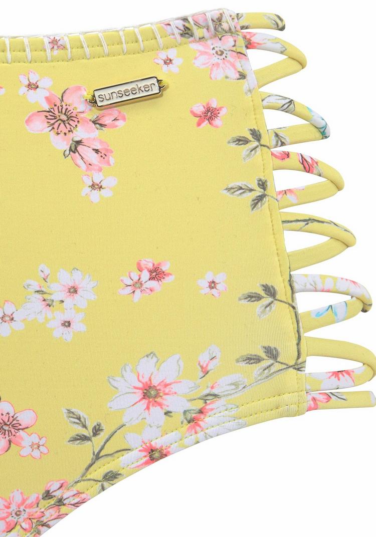 sunseeker sunseeker Highwaist-Bikini-Hose Bikini Hose Damen - gelb-bedruckt - 0 | SportScheck