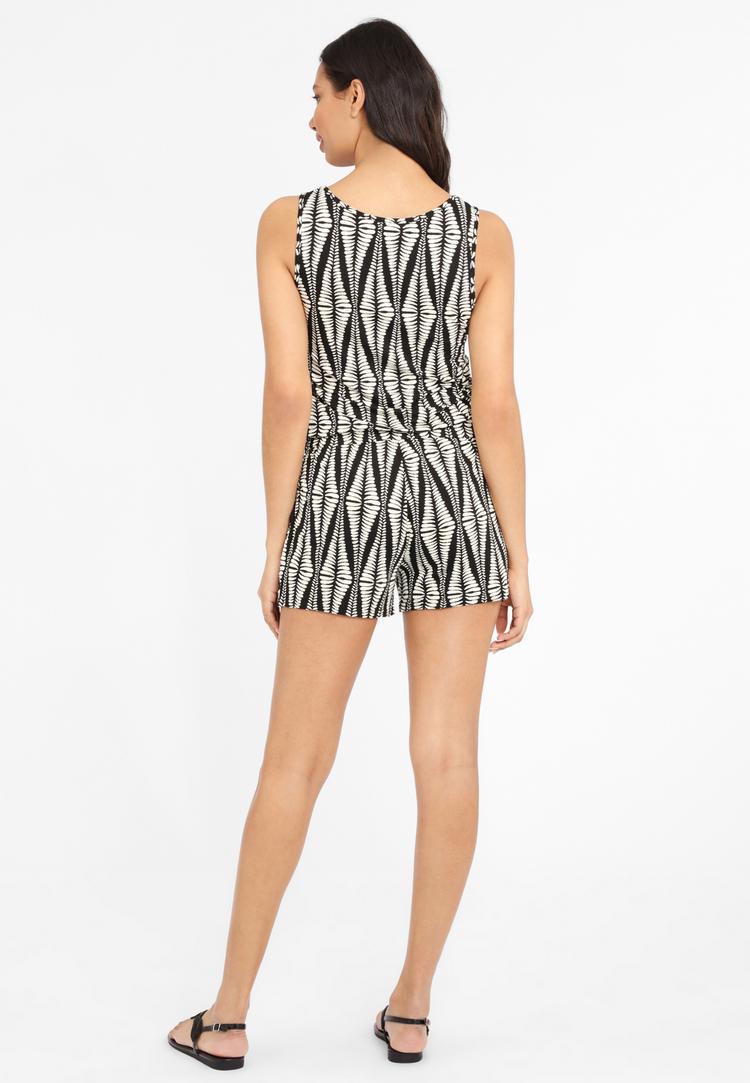 Lascana Lascana Overall Overall Damen - schwarz-sand-bedruckt - 0 | SportScheck