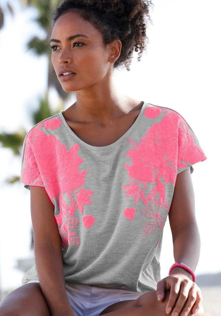 Vivance Vivance T-Shirt T-Shirt Damen - grau meliert - 2 | SportScheck