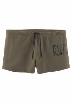 BRUNO BANANI Boxer-Badehose Badeshorts Herren oliv