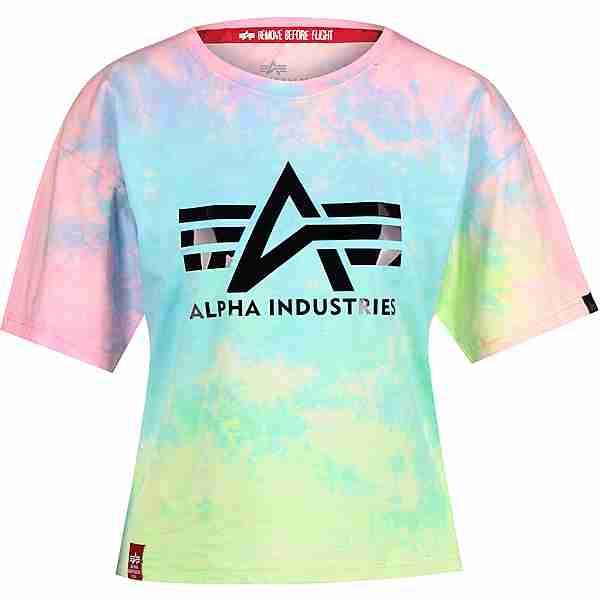 Alpha Industries Big A W T-Shirt Damen blau