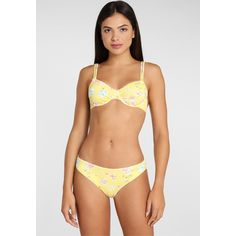 Rückansicht von sunseeker Bügel-Bikini-Top Bikini Oberteil Damen gelb-bedruckt