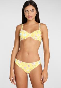 Rückansicht von sunseeker Bügel-Bikini-Top Bikini Oberteil Damen gelb-bedruckt