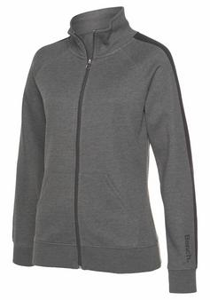 Bench Sweatjacke Sweatjacke Damen anthrazit-meliert-schwarz