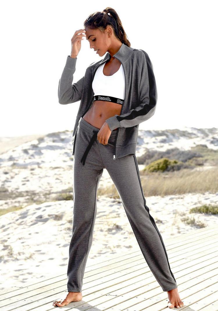 Bench Bench Sweatjacke Sweatjacke Damen - anthrazit - schwarz - 1 | SportScheck