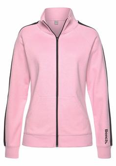 Bench Sweatjacke Sweatjacke Damen rosa-schwarz