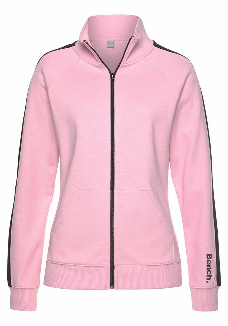 Bench Bench Sweatjacke Sweatjacke Damen - rosa-schwarz - 0 | SportScheck
