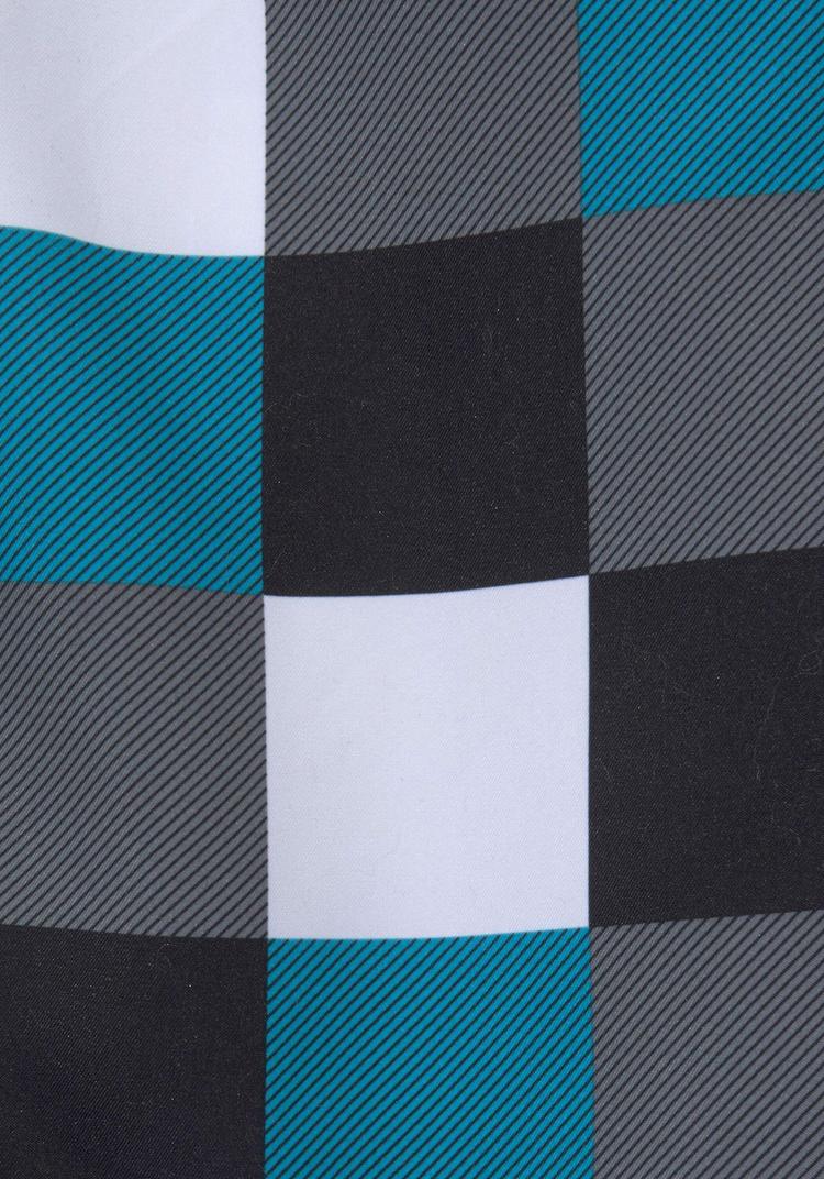 Buffalo Buffalo Badeshorts Badehose Herren - blau-schwarz-kariert - 2 | SportScheck