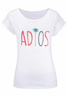 BEACH TIME T-Shirt T-Shirt Damen weiß