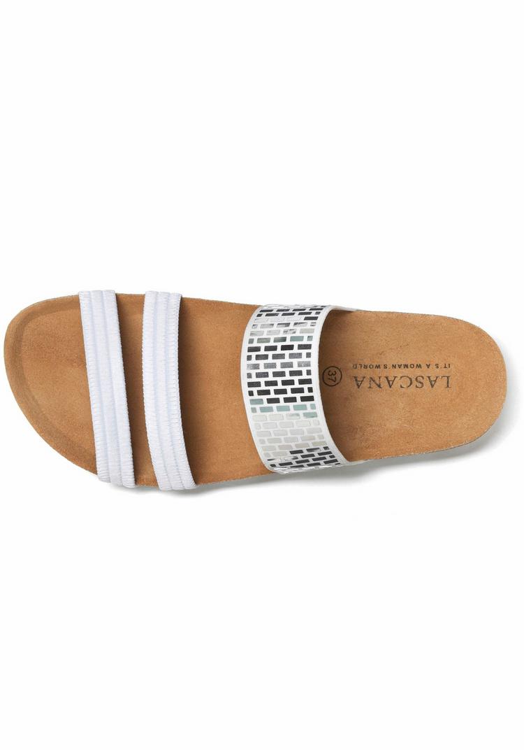 Lascana Lascana Pantolette Sandalen Damen - wei&szlig; - 1 | SportScheck