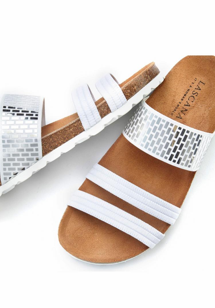 Lascana Lascana Pantolette Sandalen Damen - wei&szlig; - 2 | SportScheck