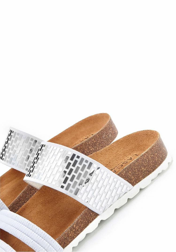 Lascana Lascana Pantolette Sandalen Damen - wei&szlig; - 3 | SportScheck