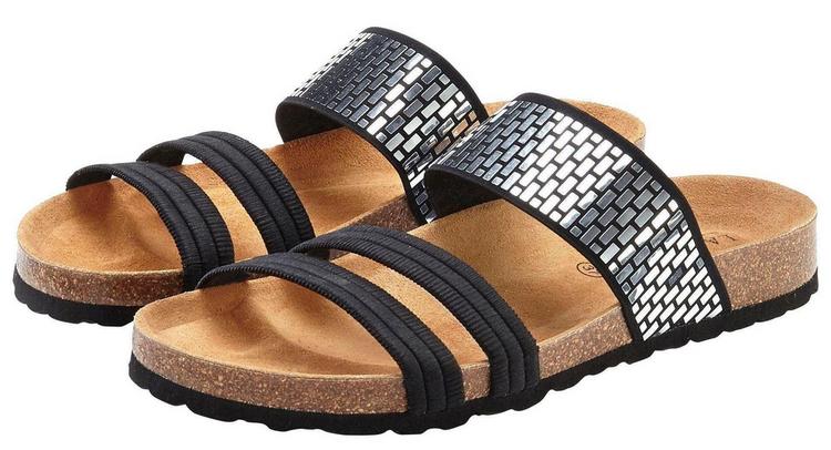 Lascana Lascana Pantolette Sandalen Damen - schwarz - 0 | SportScheck