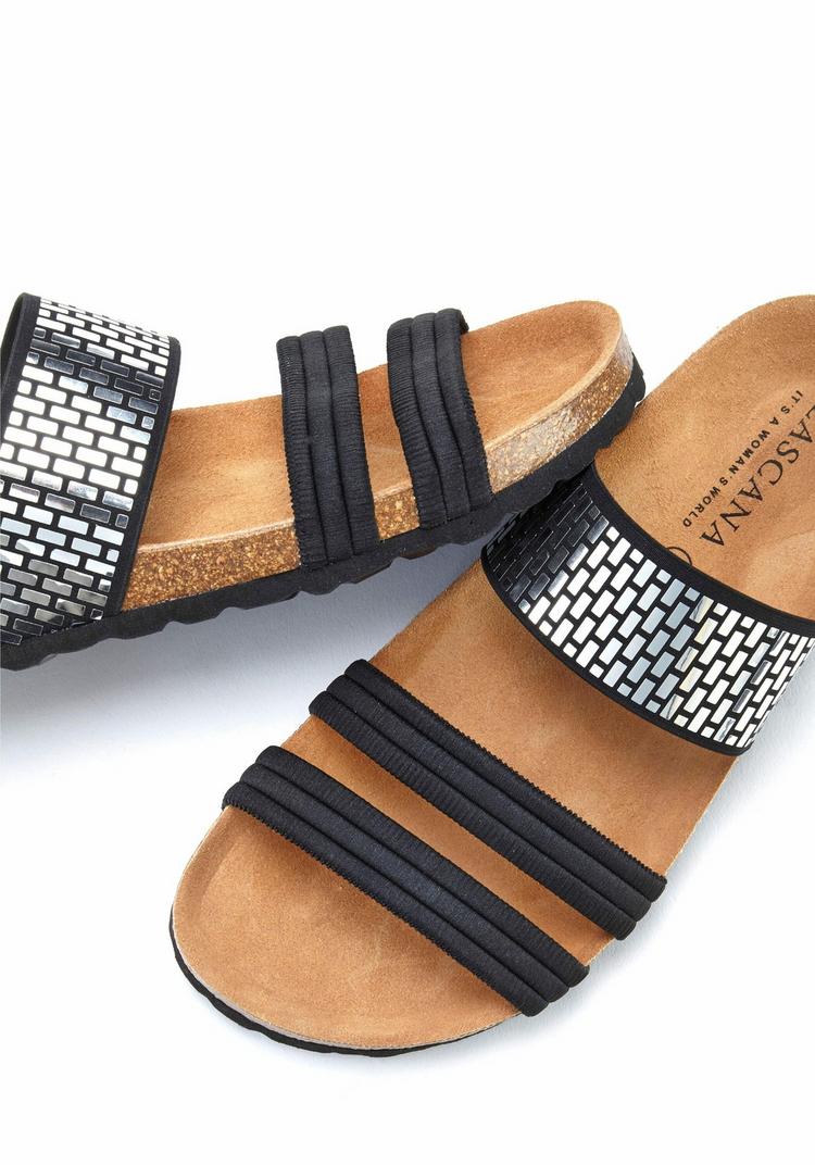 Lascana Lascana Pantolette Sandalen Damen - schwarz - 2 | SportScheck