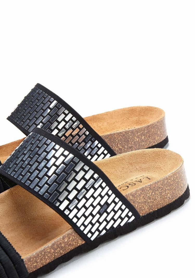 Lascana Lascana Pantolette Sandalen Damen - schwarz - 3 | SportScheck