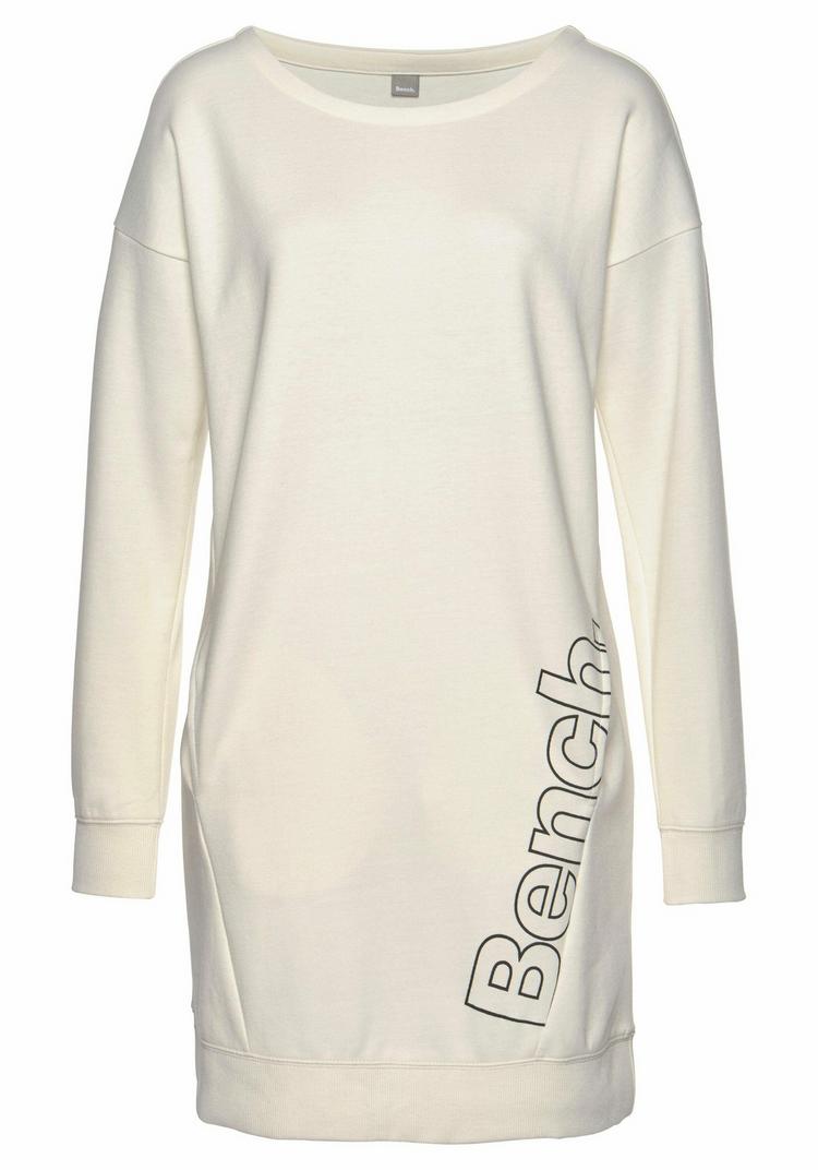 Bench Bench Sweatkleid Jerseykleid Damen - ecru-schwarz - 0 | SportScheck