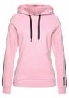 Bench Kapuzensweatshirt Hoodie Damen - rosa-schwarz
