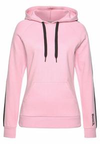 Bench Kapuzensweatshirt Hoodie Damen - rosa-schwarz