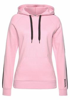 Bench Kapuzensweatshirt Hoodie Damen rosa-schwarz