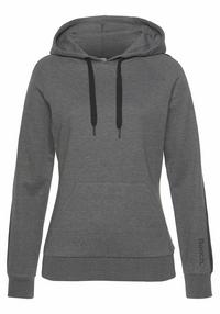 Bench Kapuzensweatshirt Hoodie Damen - anthrazit - Schwarz