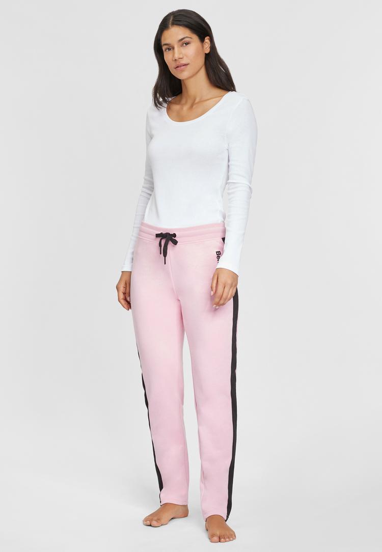 Bench Bench Loungehose Sweathose Damen - rosa-schwarz - 0 | SportScheck
