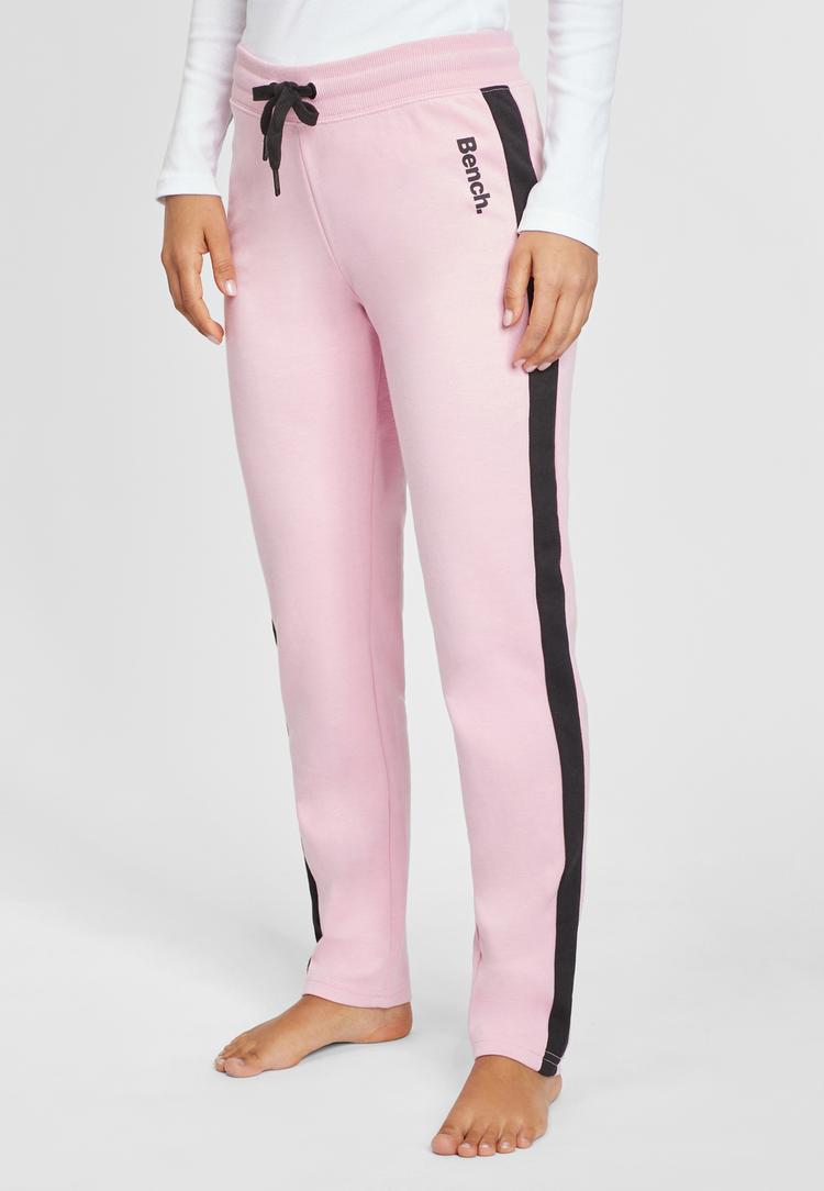 Bench Bench Loungehose Sweathose Damen - rosa-schwarz - 1 | SportScheck