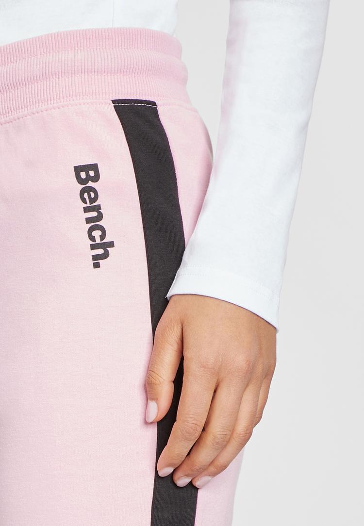 Bench Bench Loungehose Sweathose Damen - rosa-schwarz - 0 | SportScheck