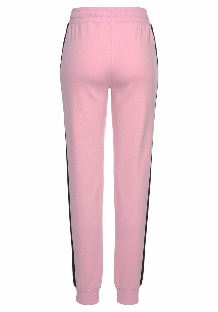 Bench Bench Loungehose Sweathose Damen - rosa-schwarz - 0 | SportScheck