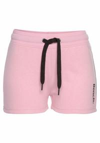 Bench Relaxshorts Sweatshorts Damen - rosa-schwarz