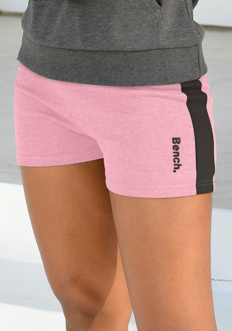 Bench Bench Relaxshorts Sweatshorts Damen - rosa-schwarz - 0 | SportScheck