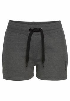 Bench Relaxshorts Sweatshorts Damen anthrazit-meliert-schwarz