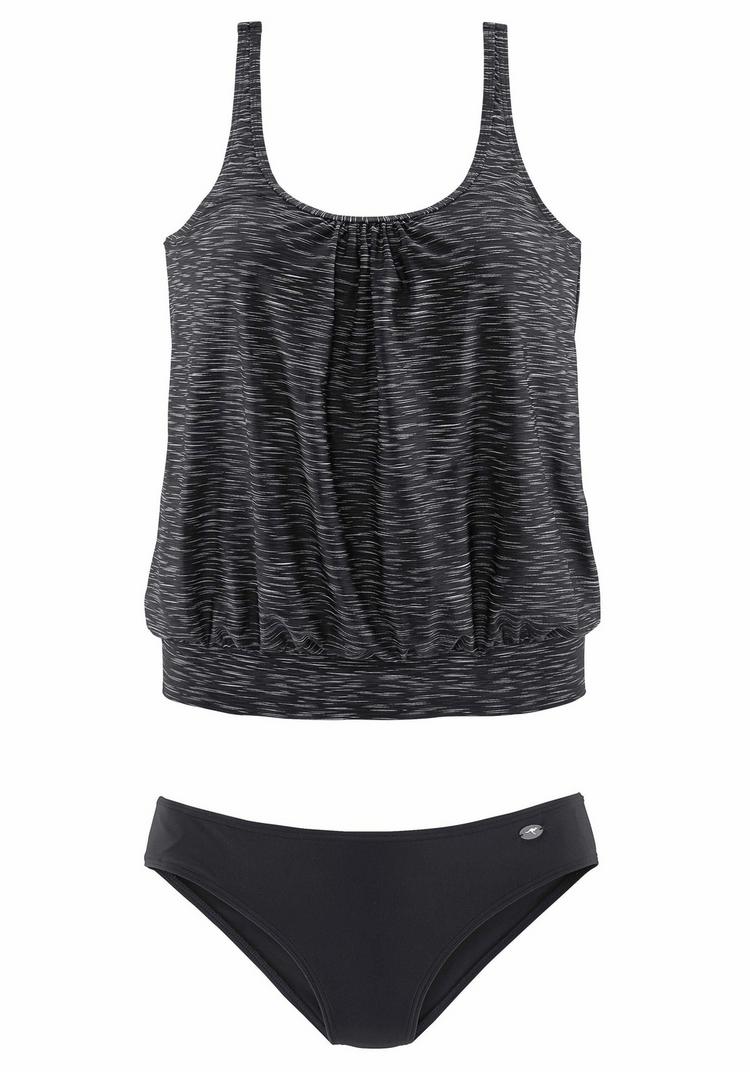 KangaROOS KangaROOS Oversize-Tankini Bikini Set Damen - schwarz-bedruckt - 0 | SportScheck