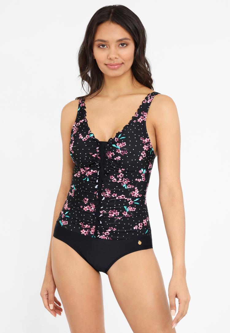 Lascana Lascana Badeanzug Badeanzug Damen - schwarz-bedruckt - 0 | SportScheck