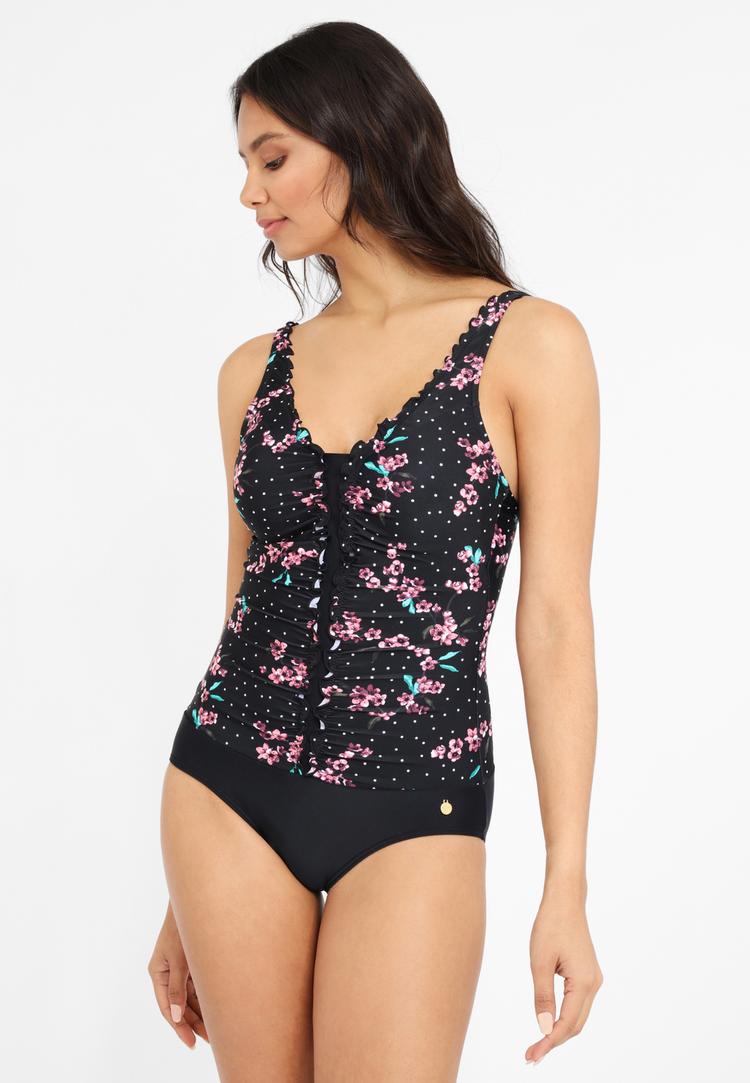 Lascana Lascana Badeanzug Badeanzug Damen - schwarz-bedruckt - 1 | SportScheck