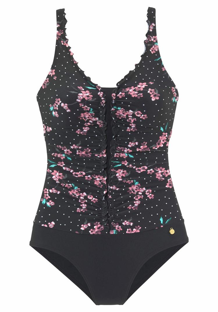 Lascana Lascana Badeanzug Badeanzug Damen - schwarz-bedruckt - 2 | SportScheck