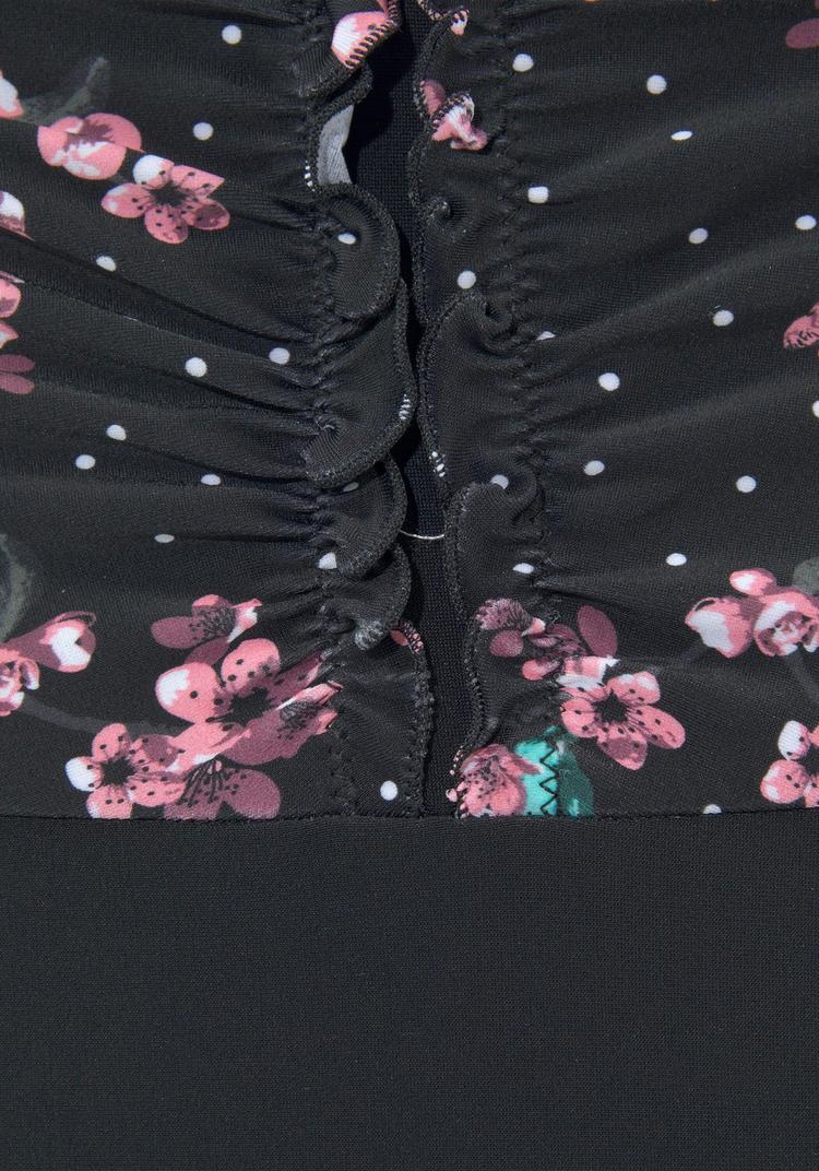 Lascana Lascana Badeanzug Badeanzug Damen - schwarz-bedruckt - 4 | SportScheck