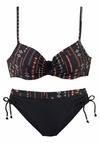 Buffalo B&uuml;gel-Bikini Bikini Set Damen - schwarz-bedruckt